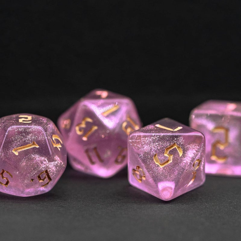 Poludie 10 Sets DND Dice Polyhedral Dice Set (70pcs) with 2 Leather Bag, D&D Die Set for Dungeons and Dragons, RPG Table Games(10Sets/70Pcs) - Image 4